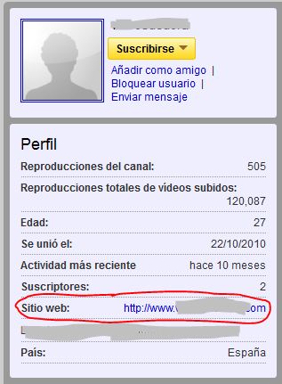 perfil youtube