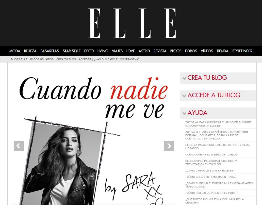 blog de paula echevarria en elle