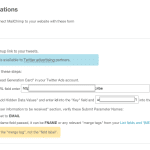 Integrar twitter card con mailchimp