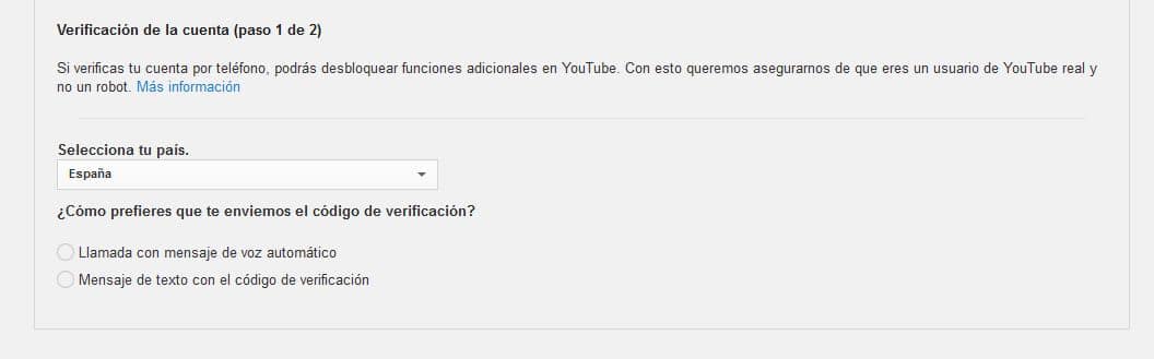 Verificar cuenta, segundo paso